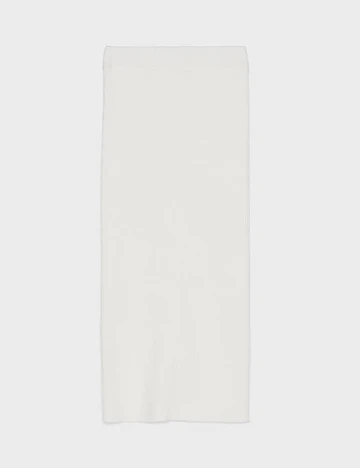 Fusta Bershka, alb, M