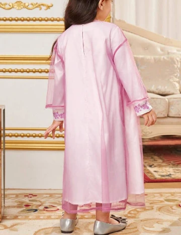 Compleu Shein Kids, alb/roz Alb