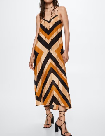 
						Rochie lunga Mango, mix culori