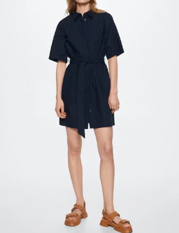 Rochie scurta Mango, bleumarin Albastru