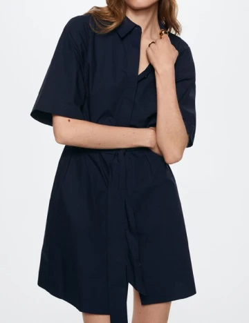 Rochie scurta Mango, bleumarin Albastru