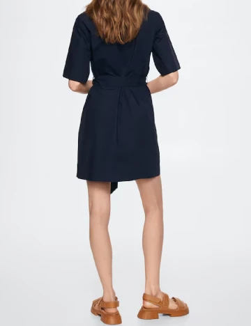 Rochie scurta Mango, bleumarin Albastru