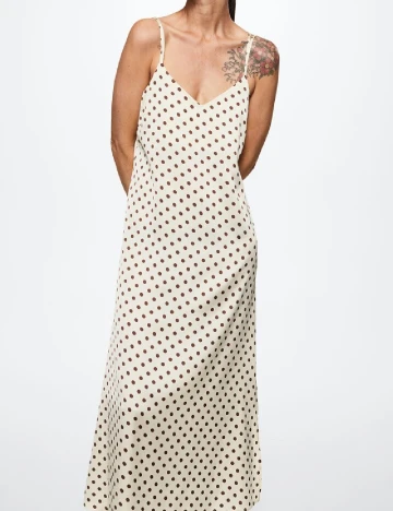 Rochie lunga Mango, crem