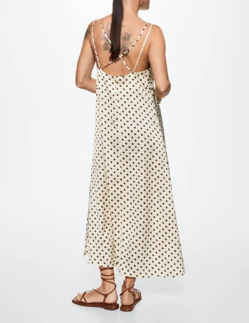 Rochie lunga Mango, crem
