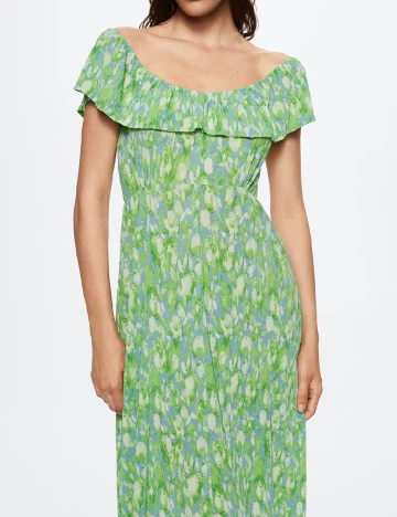 Rochie medie Mango, verde