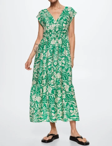 Rochie lunga Mango, verde