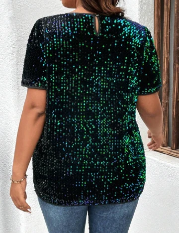 Bluza SHEIN CURVE, verde