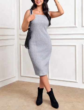 Rochie medie SHEIN, gri Gri