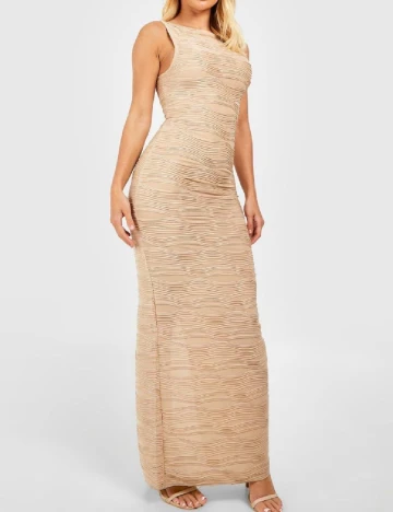 Rochie lunga Boohoo, crem Crem