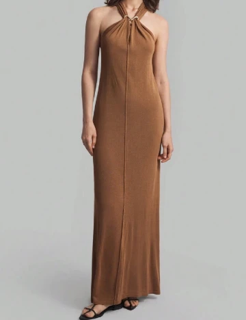 Rochie lunga SHEIN, maro Maro