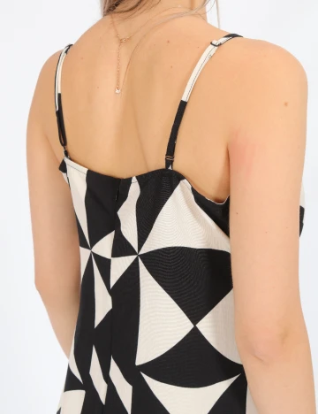 Rochie scurta Only, alb/negru Negru