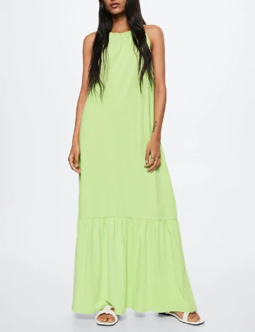 Rochie lunga Mango, verde Verde