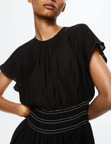 Rochie scurta Mango, negru