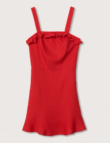 Rochie scurta Mango, rosu