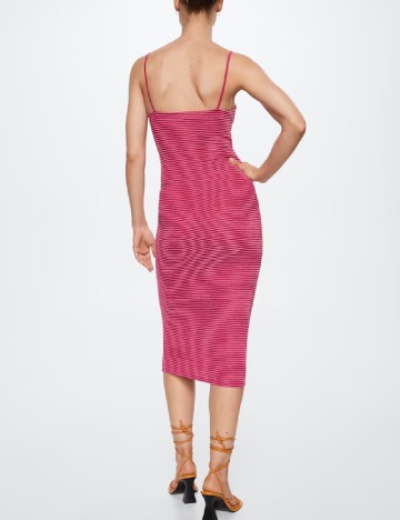 Rochie medie Mango, roz