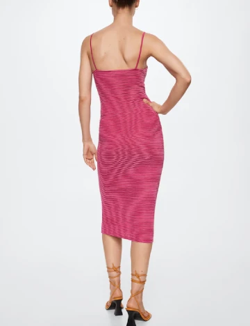 Rochie medie Mango, roz Roz