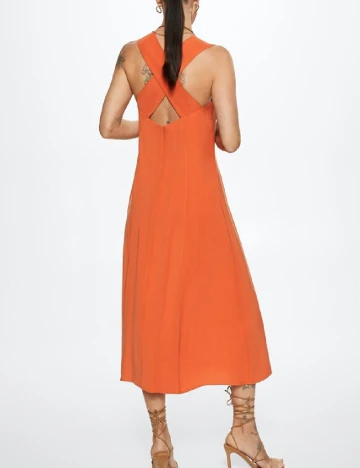 Rochie lunga Mango, portocaliu