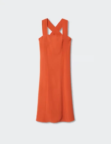 Rochie lunga Mango, portocaliu