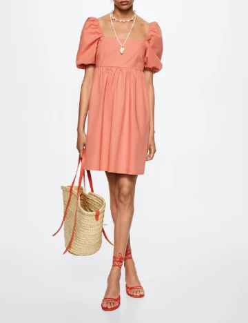 Rochie scurta Mango, roz