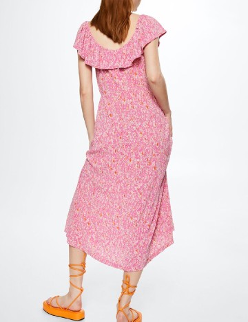 Rochie medie Mango, roz