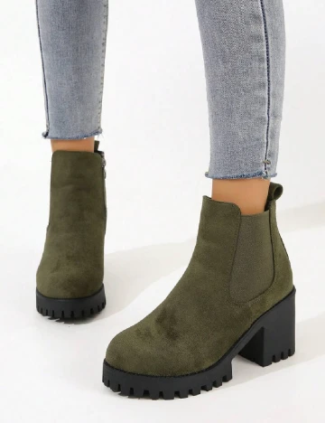 Botine SHEIN, verde