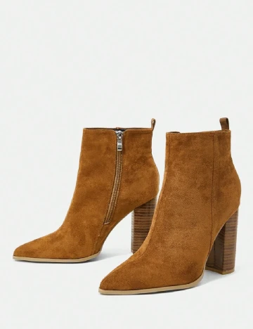 Botine SHEIN, maro Maro