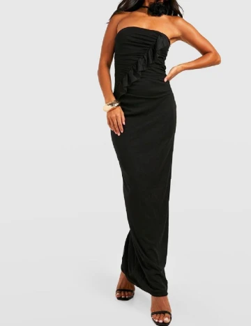 Rochie lunga Boohoo, negru Negru