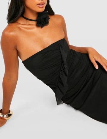 Rochie lunga Boohoo, negru Negru
