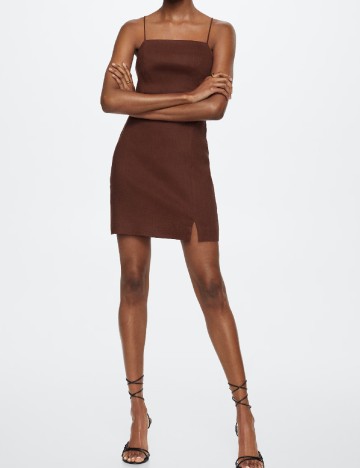 Rochie scurta Mango, maro