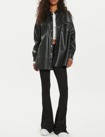 Jacheta Oversize Noisy May, negru