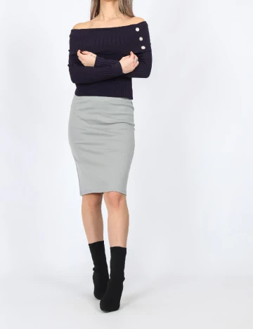 Fusta Vero Moda, gri