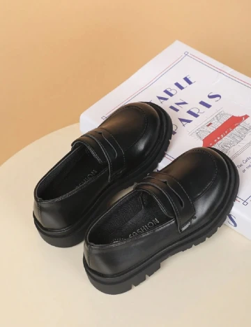 Mocasini Shein Kids, negru