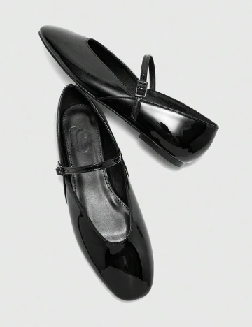 Balerini SHEIN, negru Verde