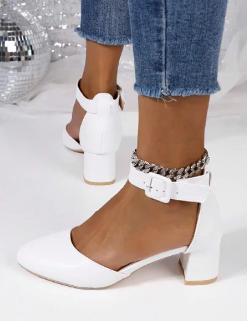 Pantofi SHEIN, alb