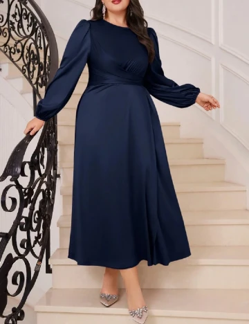 Rochie lunga SHEIN CURVE, albastru