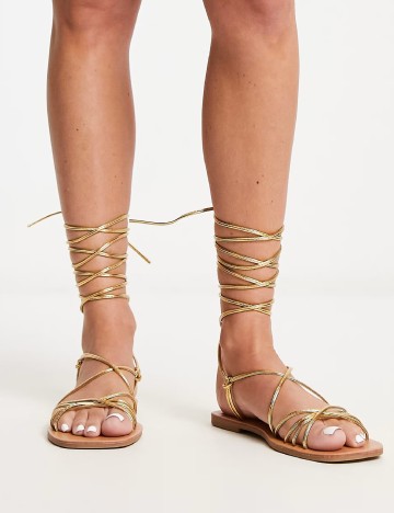 
						Sandale LONDON REBEL, auriu