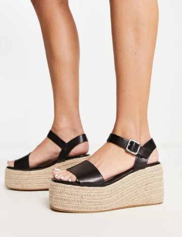 Sandale Glamorous, negru Negru