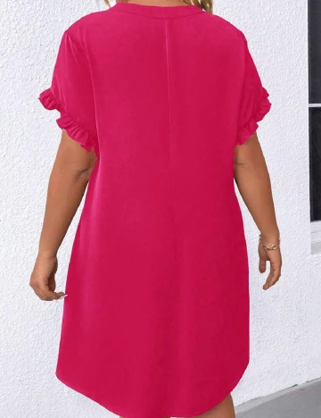Rochie scurta SHEIN CURVE, roz