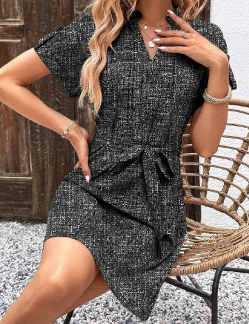 Rochie scurta SHEIN, negru Negru