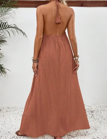 Rochie lunga SHEIN Maternity, maro Maro