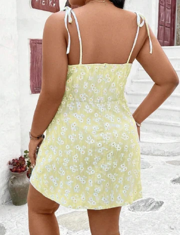 Rochie scurta SHEIN CURVE, galben Galben