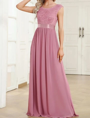 Rochie lunga Ever-Pretty, roz Roz