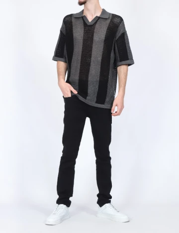 Bluza Jack&Jones, gri/negru