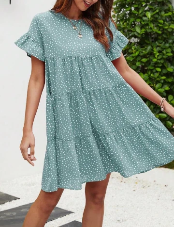 Rochie scurta SHEIN, verde
