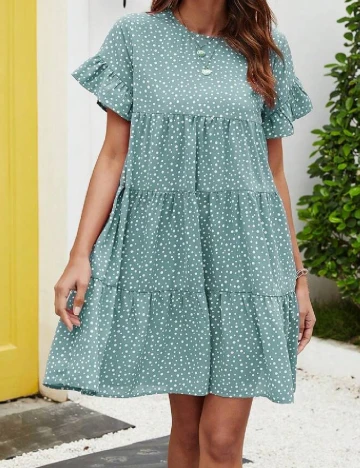 Rochie scurta SHEIN, verde
