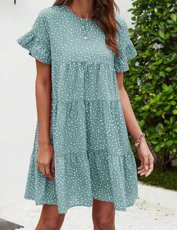 Rochie scurta SHEIN, verde
