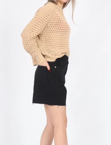 Pantaloni scurti Stradivarius, negru Negru