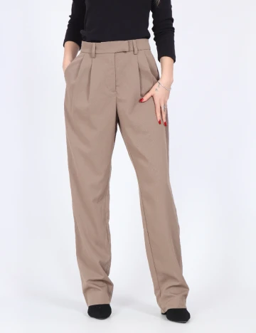 Pantaloni Pieces, maro Maro