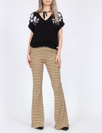 Pantaloni Something New, crem Crem