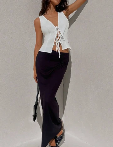 Top SHEIN, alb Alb